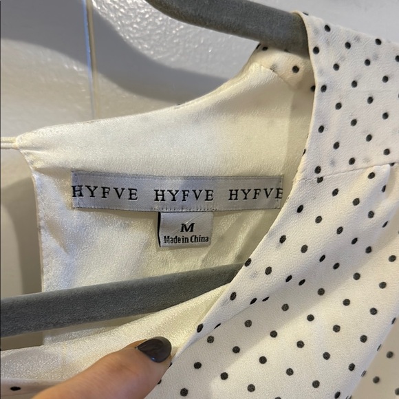 HYFVE Ivory Polka Dot Ruffle Mini Dress - Picture 3 of 4